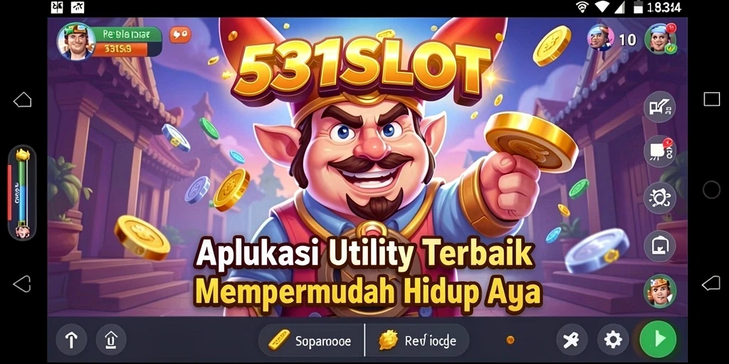Tampilan antarmuka aplikasi 531SLOT yang sederhana dan intuitif.
