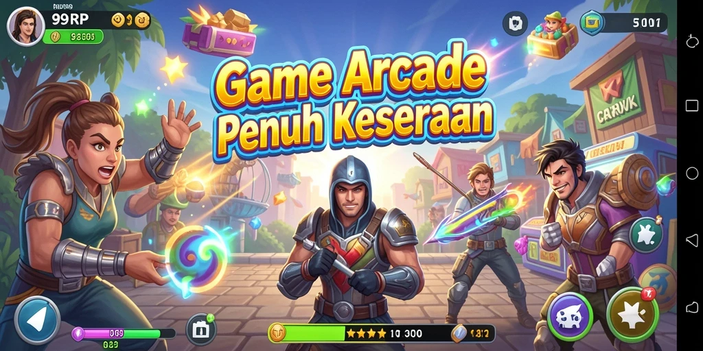 Screenshot menampilkan aksi gameplay seru dari 99RP.