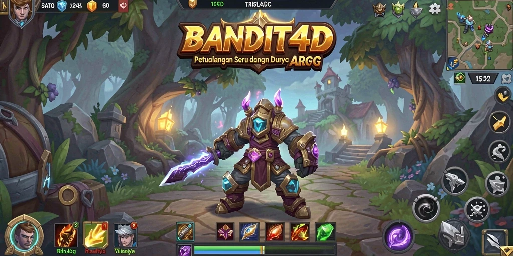 Tangkapan layar <strong>BANDIT4D</strong> menampilkan aksi pertarungan yang mendebarkan dalam dunia ARPG.