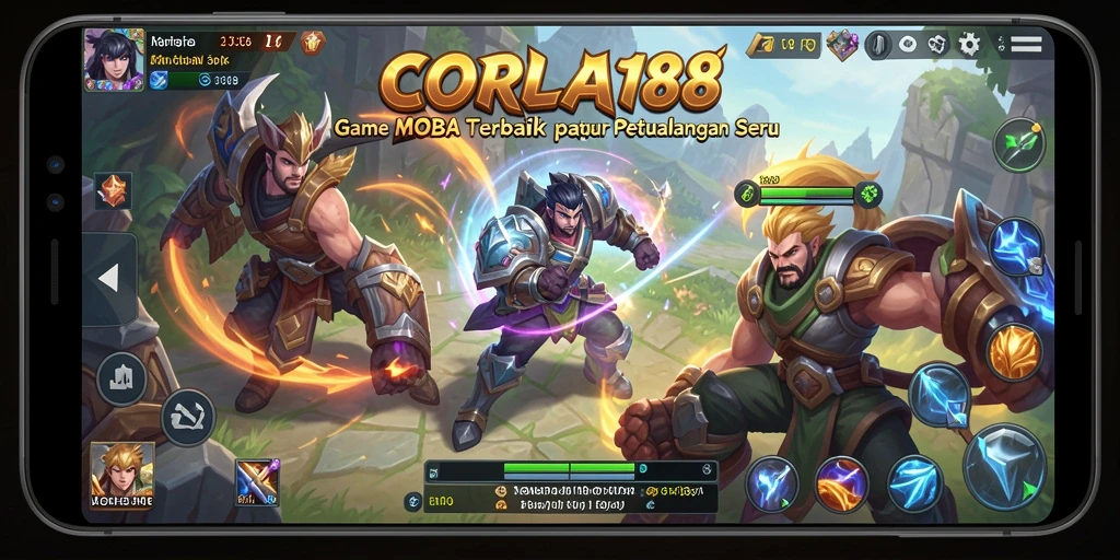 Gameplay seru CORLA188 dengan pertempuran antar tim yang dramatis.