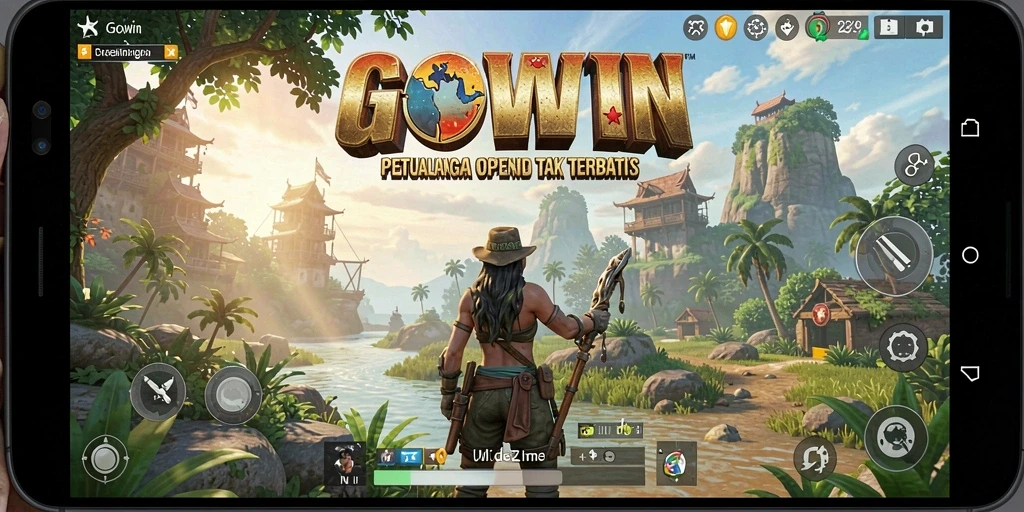 Tampilan gameplay GOWIN yang menakjubkan di dunia Open World.
