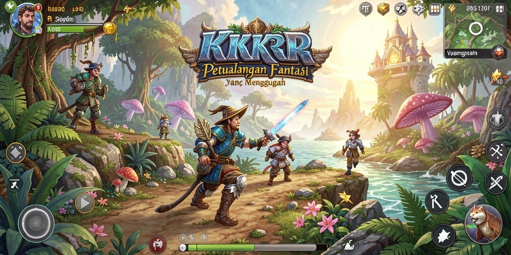 Tampilan memukau dari karakter dan petualangan dalam gameplay KKRP.