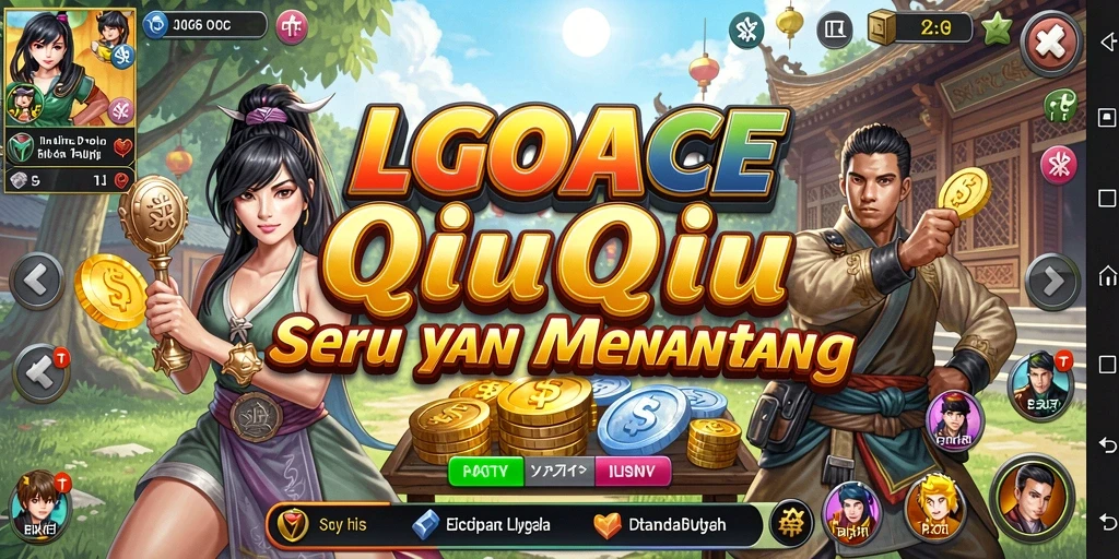 Tampilan gameplay seru LGOACE yang penuh strategi QiuQiu.