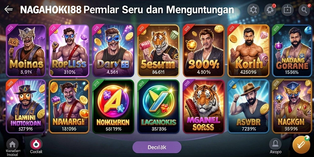 Screenshot gameplay NAGAHOKI88 menampilkan suasana slot yang menarik.