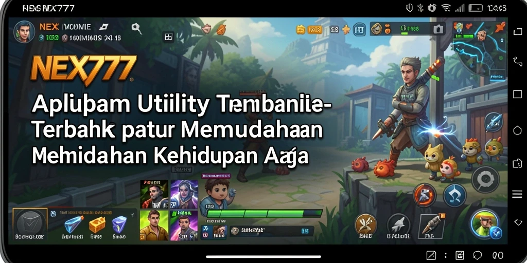 Tampilan antarmuka utama NEX777 yang sederhana dan intuitif.