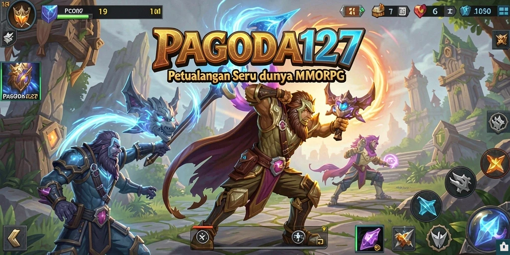 Tampilan menakjubkan gameplay MMORPG PAGODA127 dengan dunia luas.