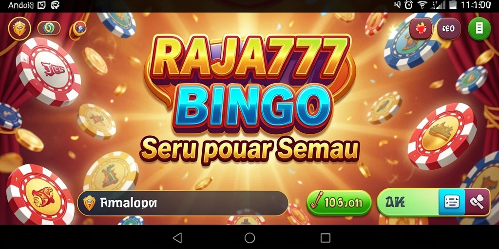 Tampilan gameplay seru permainan Bingo RAJA777.