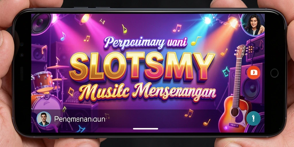 Tampilan gameplay SLOTSMY yang seru dengan musik yang menghentak.