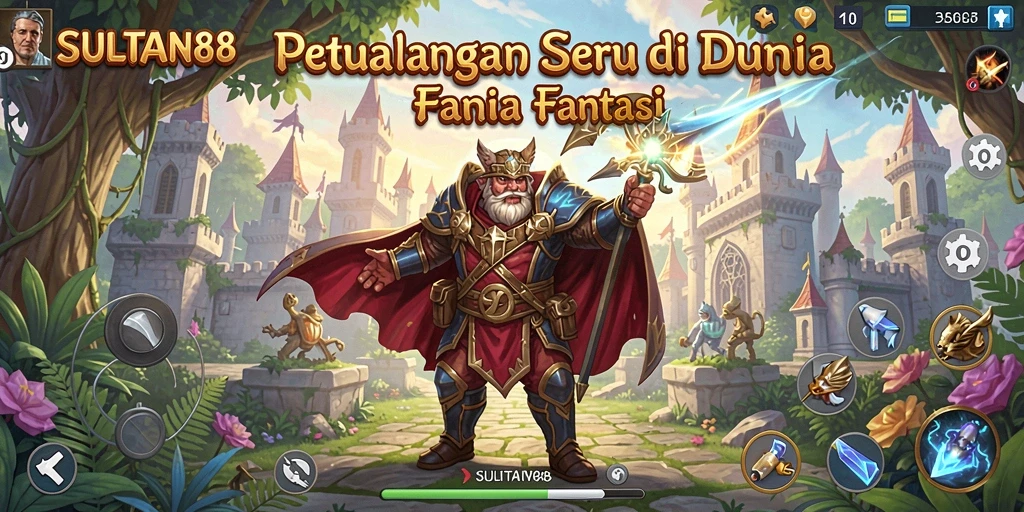 Screenshot menunjukkan aksi seru dalam permainan petualangan SULTAN88.